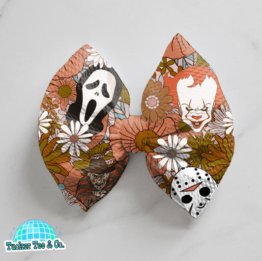 Floral Halloween Bow