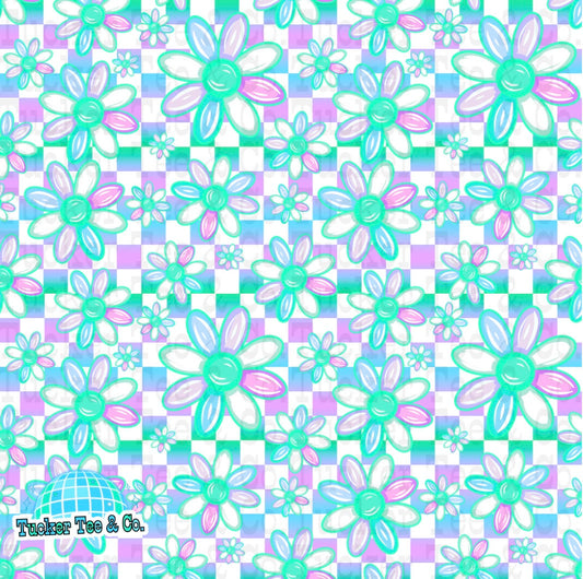 Purple & Green Flowers