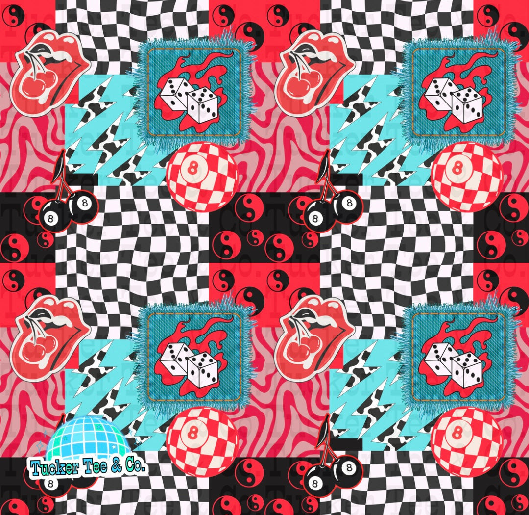 Red & Blue Patchwork