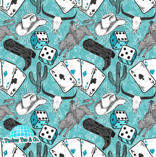 Bull Rider Playing Cards