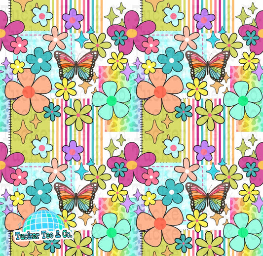 Floral Stripes