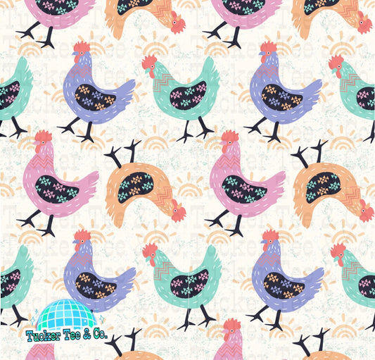 Colorful Chickens