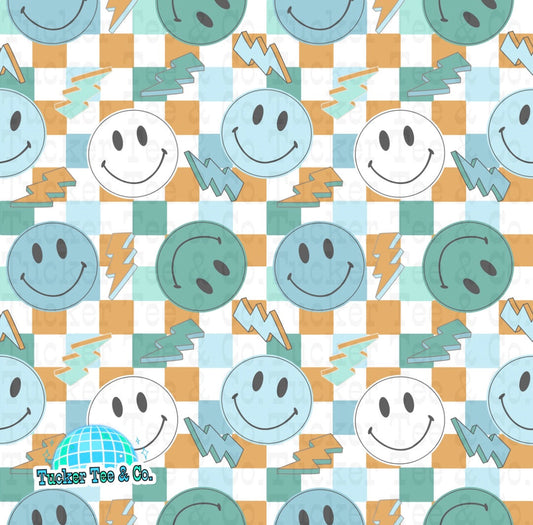 Blue Smiley Face