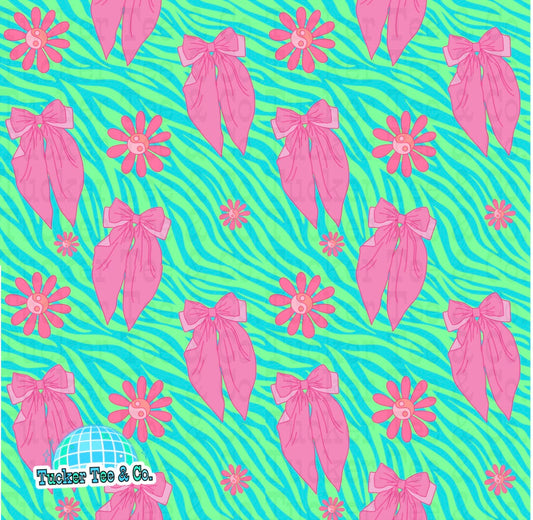 Zebra Pink Bows