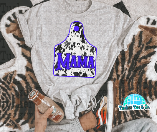 Blue Cowtag Mama